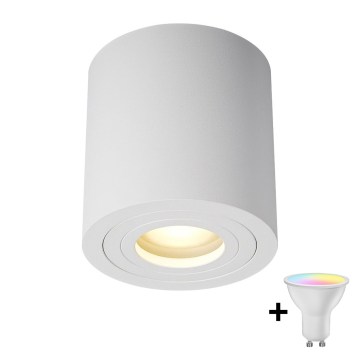 Zuma Line - LED RGBW zatemnjevalno kopalniško točkovno svetilo 1xGU10/4,8W/230V IP44 belo + daljinski upravljalnik
