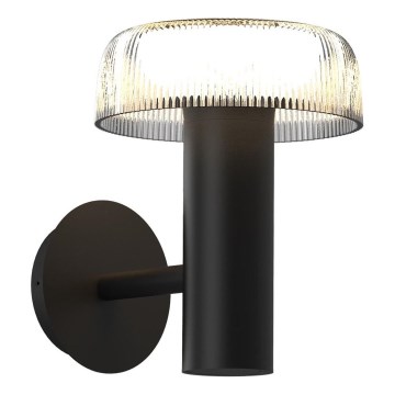 Zuma Line - LED solarna stenski svetilka LED/2,5W/2000 mAh IP44 črna
