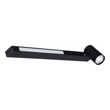 Zuma Line - LED stenska reflektorska svetilka 1xGU10/5W/230V + LED/8W črna