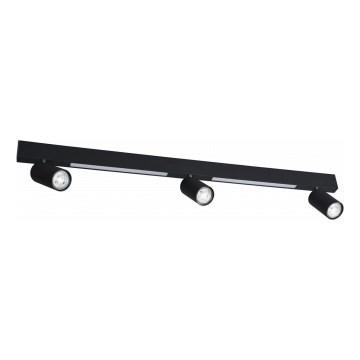 Zuma Line - LED stenska reflektorska svetilka 3xGU10/5W/230V + 2xLED/8W črna