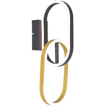 Zuma Line - LED stenska svetilka 2xLED/12W/230V črna/zlata