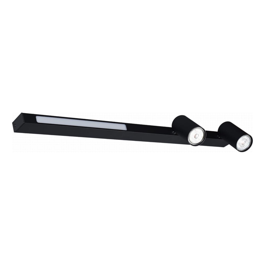 Zuma Line - LED Stenski reflektor 2xGU10/5W/230V + LED/8W črna