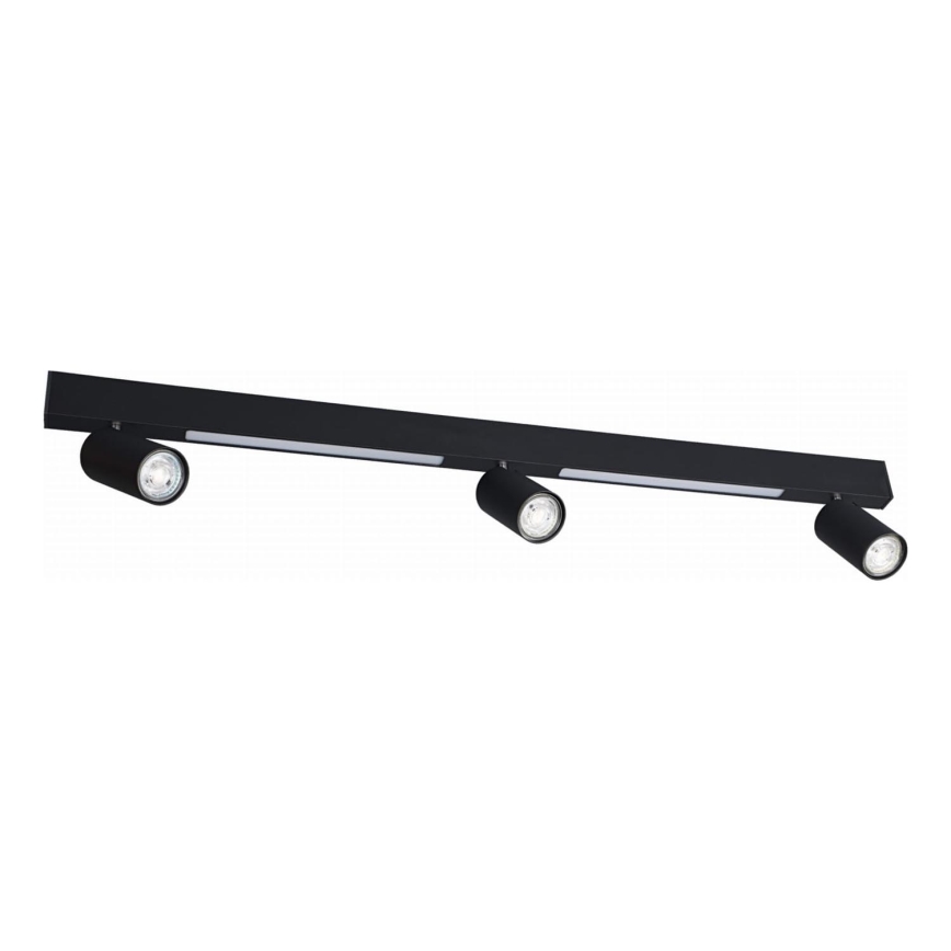 Zuma Line - LED Stenski reflektor 3xGU10/5W/230V + 2xLED/8W črna