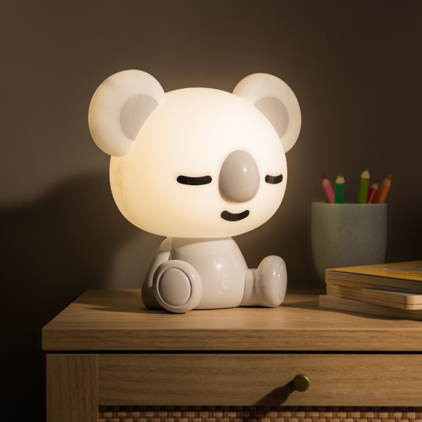 Zuma Line - LED Zatemnitvena otroška namizna svetilka na dotik LED/3W/230V koala siva