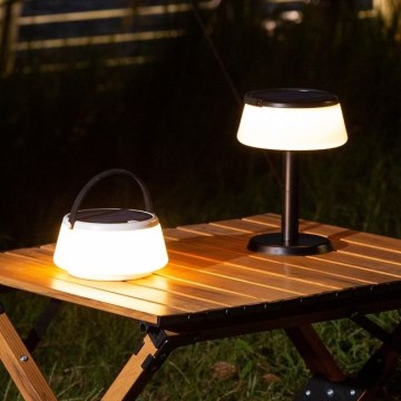 Zuma Line - LED Zatemnitvena solarna polnilna namizna svetilka LED/2,2W/2000 mAh IP44 črna