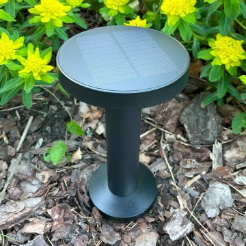 Zuma Line - LED Zatemnitvena solarna polnilna namizna svetilka LED/2W/2000 mAh IP44 črna