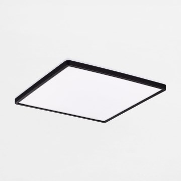 Zuma Line - LED Zatemnitvena stropna svetilka LED/38W/230V + LED/12W 3000/4000/5500K 40x40 cm črna