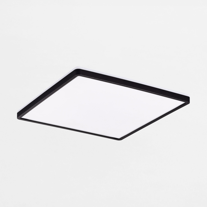Zuma Line - LED Zatemnitvena stropna svetilka LED/38W/230V + LED/12W 3000/4000/5500K 40x40 cm črna