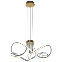 Zuma Line - LED Zatemnitveni lestenec na vrvici LED/45W/230V siva/zlata