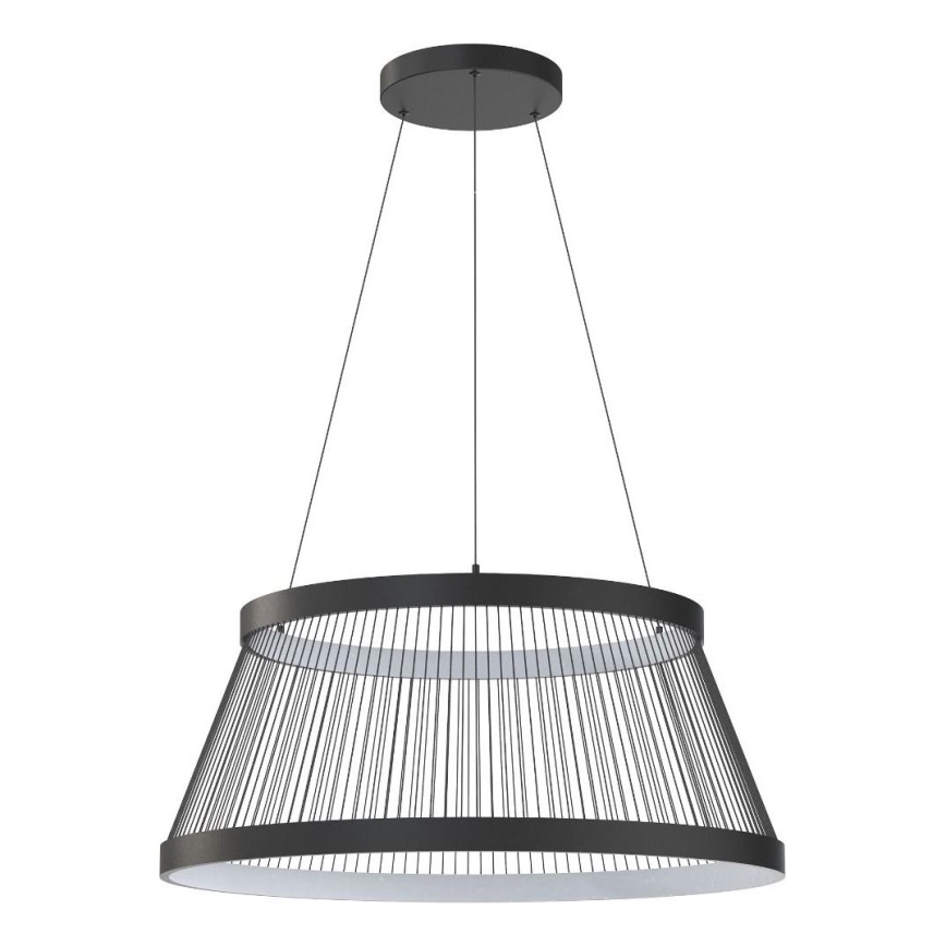 Zuma Line - LED Zatemnitveni lestenec na vrvici LED/53W/230V 2700-6000K črna + Daljinski upravljalnik