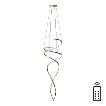 Zuma Line - LED Zatemnitveni lestenec na vrvici LED/68W/230V 3000/4000/6000K Rosegold + Daljinski upravljalnik