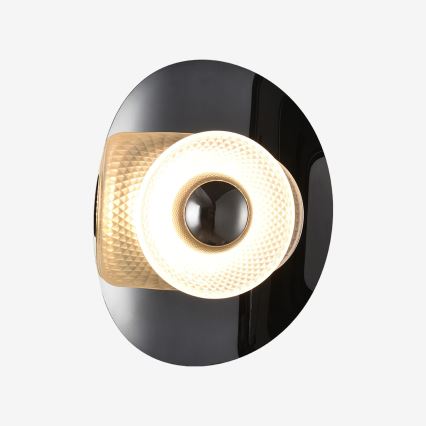Zuma Line - LED Stenska svetilka LED/8W/230V črna/dimno črna