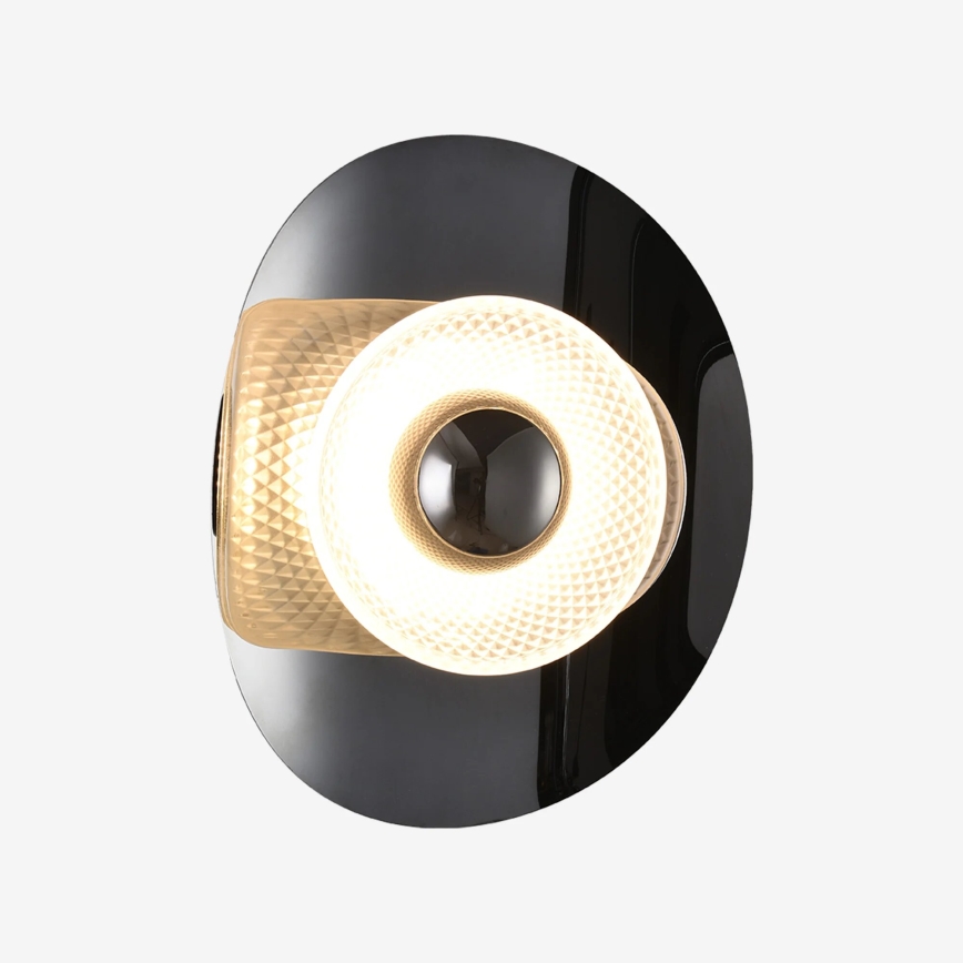 Zuma Line - LED Stenska svetilka LED/8W/230V črna/dimno črna