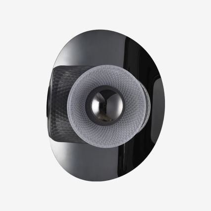 Zuma Line - LED Stenska svetilka LED/8W/230V črna/dimno črna