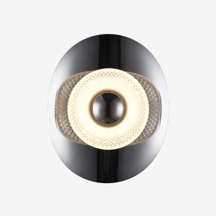 Zuma Line - LED Stenska svetilka LED/8W/230V črna/dimno črna