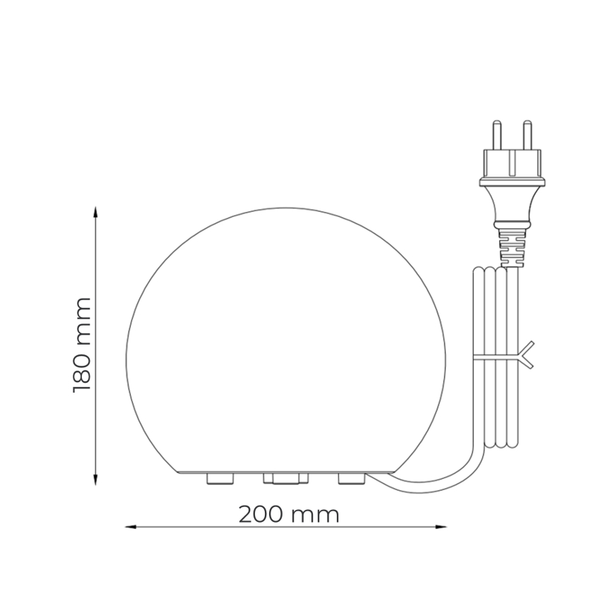 Zuma Line - Zunanja svetilka 1xE27/10W/230V premer 20 cm IP44