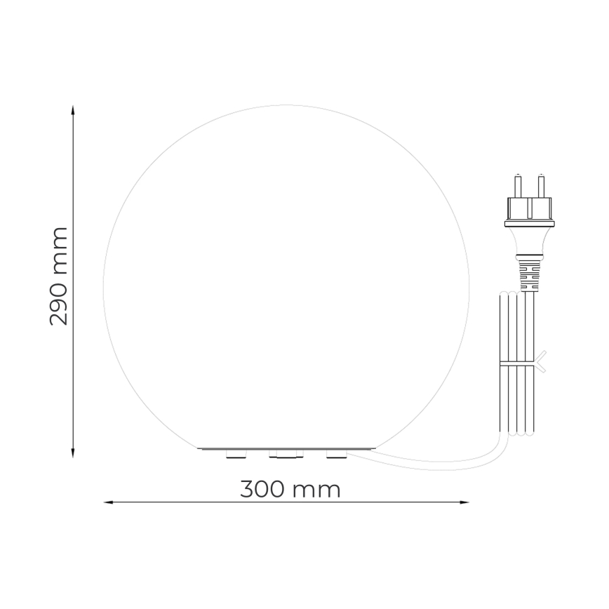 Zuma Line - Zunanja svetilka 1xE27/15W/230V premer 30 cm IP44