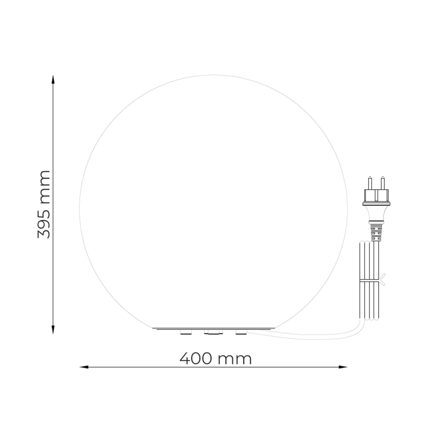 Zuma Line - Zunanja svetilka 1xE27/15W/230V premer 40 cm IP44