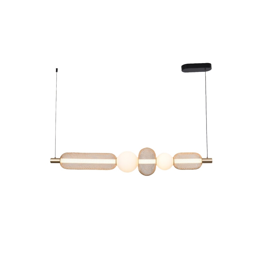 Zuma Line - LED zatemljiv lestenec na kablu LED/27W/230V 3000-5700K zlati + daljinski upravljalnik