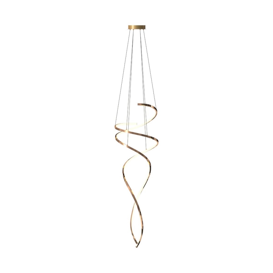 Zuma Line - LED Zatemnitveni lestenec na vrvici LED/68W/230V 3000/4000/6000K Rosegold + Daljinski upravljalnik