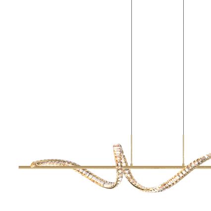 Zuma Line - LED Zatemnitveni kristalni lestenec na vrvici LED/24,5W/230V 2700-6000K + Daljinski upravljalnik