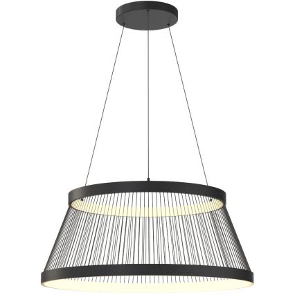 Zuma Line - LED Zatemnitveni lestenec na vrvici LED/53W/230V 2700-6000K črna + Daljinski upravljalnik