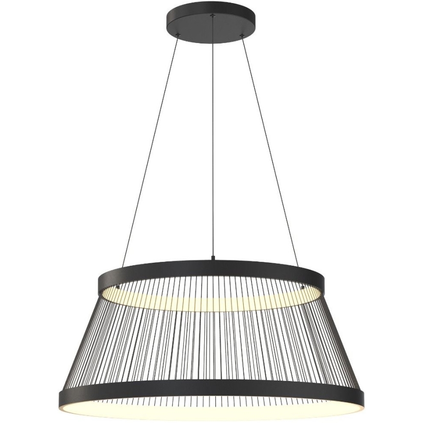 Zuma Line - LED Zatemnitveni lestenec na vrvici LED/53W/230V 2700-6000K črna + Daljinski upravljalnik