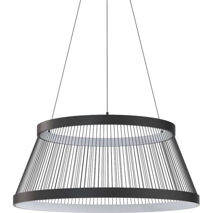 Zuma Line - LED Zatemnitveni lestenec na vrvici LED/53W/230V 2700-6000K črna + Daljinski upravljalnik