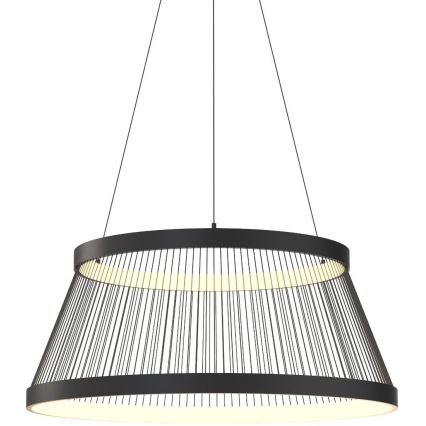 Zuma Line - LED Zatemnitveni lestenec na vrvici LED/53W/230V 2700-6000K črna + Daljinski upravljalnik