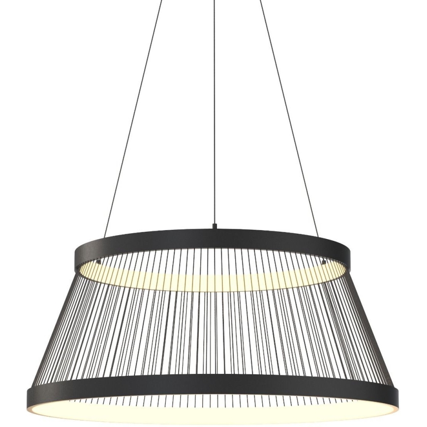Zuma Line - LED Zatemnitveni lestenec na vrvici LED/53W/230V 2700-6000K črna + Daljinski upravljalnik