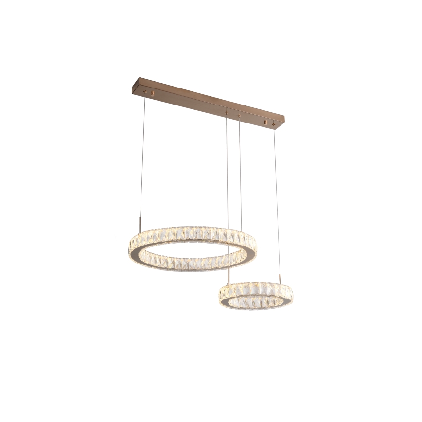 Zuma Line - LED lestenec na kablu LED/36W/230V rožnato zlato