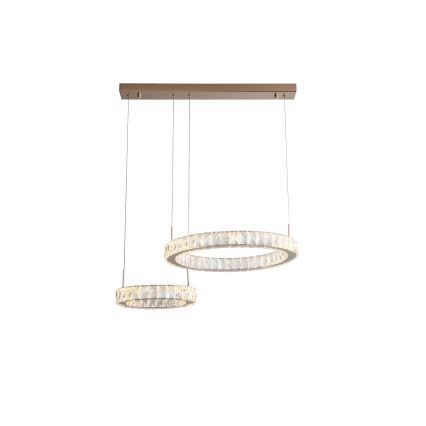 Zuma Line - LED lestenec na kablu LED/36W/230V rožnato zlato