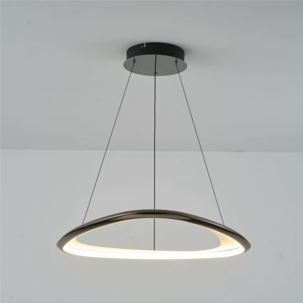 Zuma Line - LED Zatemnitveni lestenec na vrvici LED/34W/230V 3000K črna sijajni krom