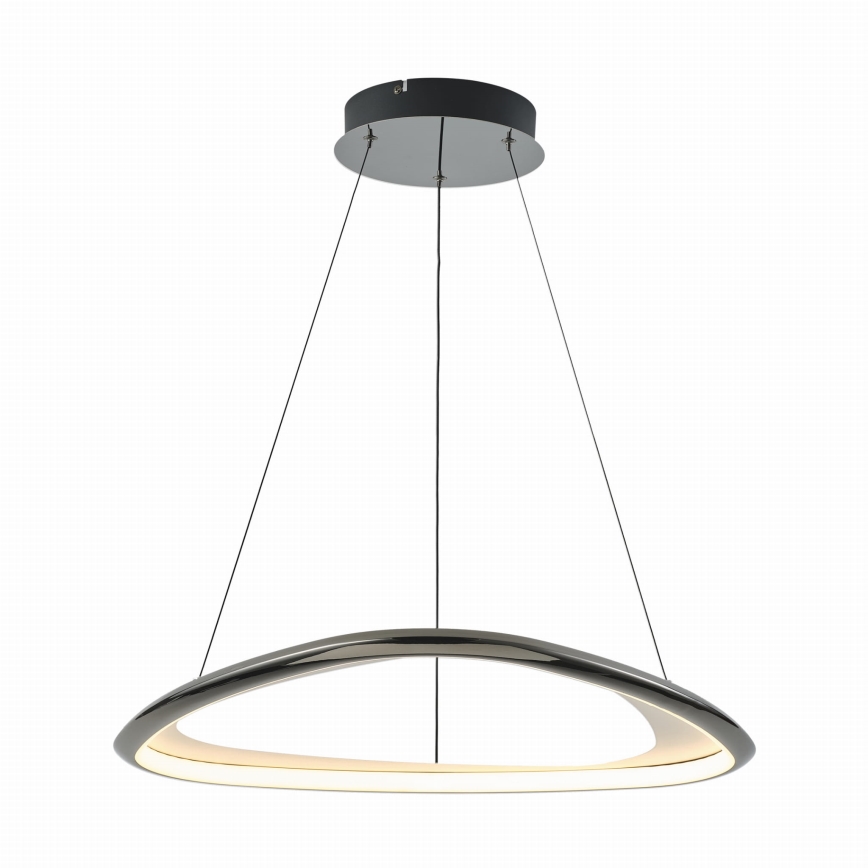 Zuma Line - LED Zatemnitveni lestenec na vrvici LED/34W/230V 3000K črna sijajni krom