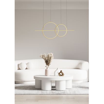 Zuma Line - LED Zatemnitveni lestenec na vrvici LED/34W/230V zlata