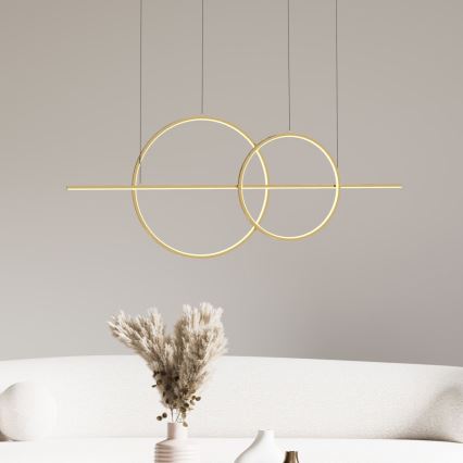 Zuma Line - LED Zatemnitveni lestenec na vrvici LED/34W/230V zlata