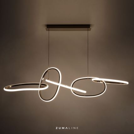 Zuma Line - LED Zatemnitveni lestenec na vrvici LED/56W/230V zlata