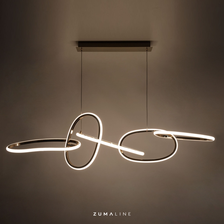Zuma Line - LED Zatemnitveni lestenec na vrvici LED/56W/230V zlata