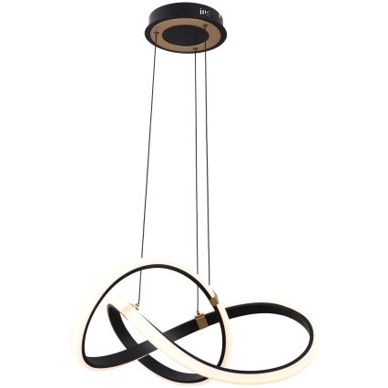 Zuma Line - LED Zatemnitveni lestenec na vrvici LED/44W/230V črna/zlata