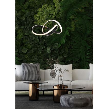 Zuma Line - LED Zatemnitveni lestenec na vrvici LED/44W/230V črna/zlata