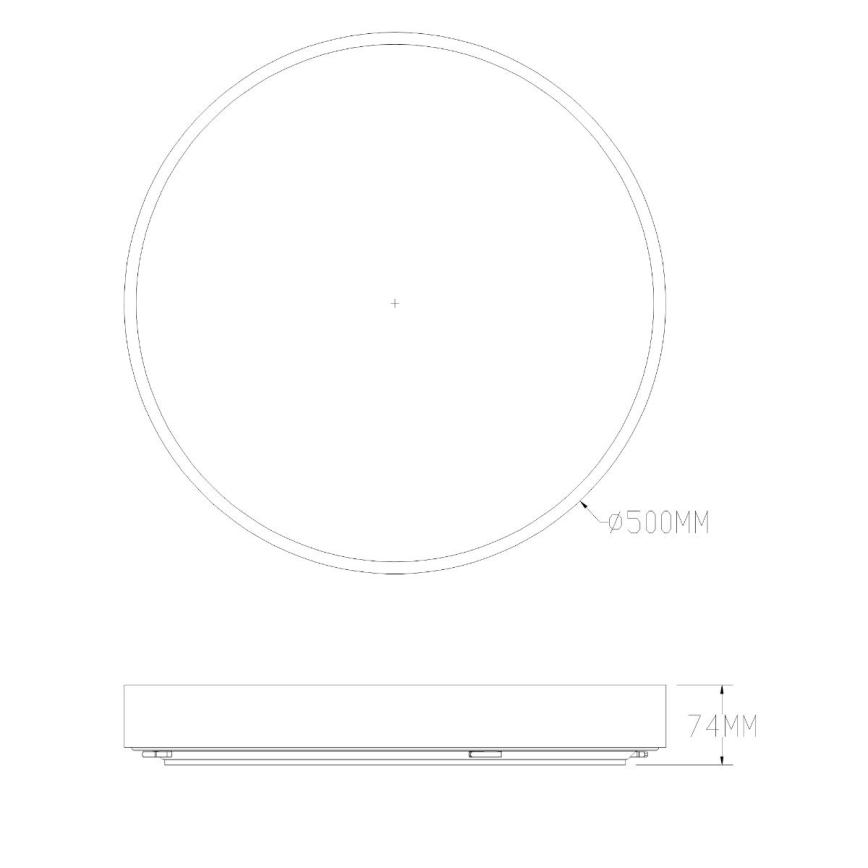 Zuma Line - LED Kopalniška zatemnitvena stropna svetilka LED/50W/230V 3000-6000K pr. 50 cm IP44 medenina + Daljinski upravljalnik
