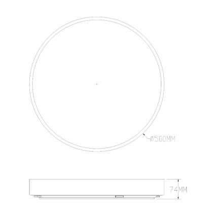 Zuma Line - LED Kopalniška zatemnitvena stropna svetilka LED/50W/230V 3000-6000K pr. 50 cm IP44 zlata + Daljinski upravljalnik