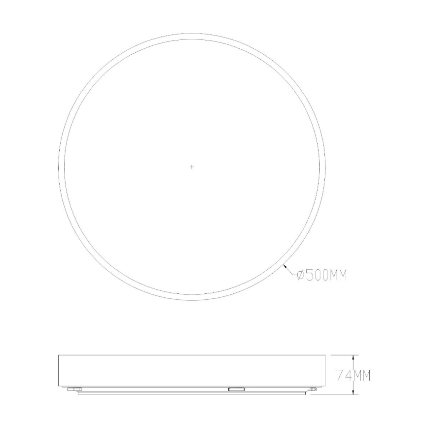 Zuma Line - LED Kopalniška zatemnitvena stropna svetilka LED/50W/230V 3000-6000K pr. 50 cm IP44 zlata + Daljinski upravljalnik
