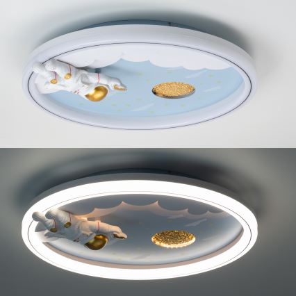 Zuma Line - LED Zatemnitven dětské Stropna svetilka LED/42W/230V 3000/5700K astronaut