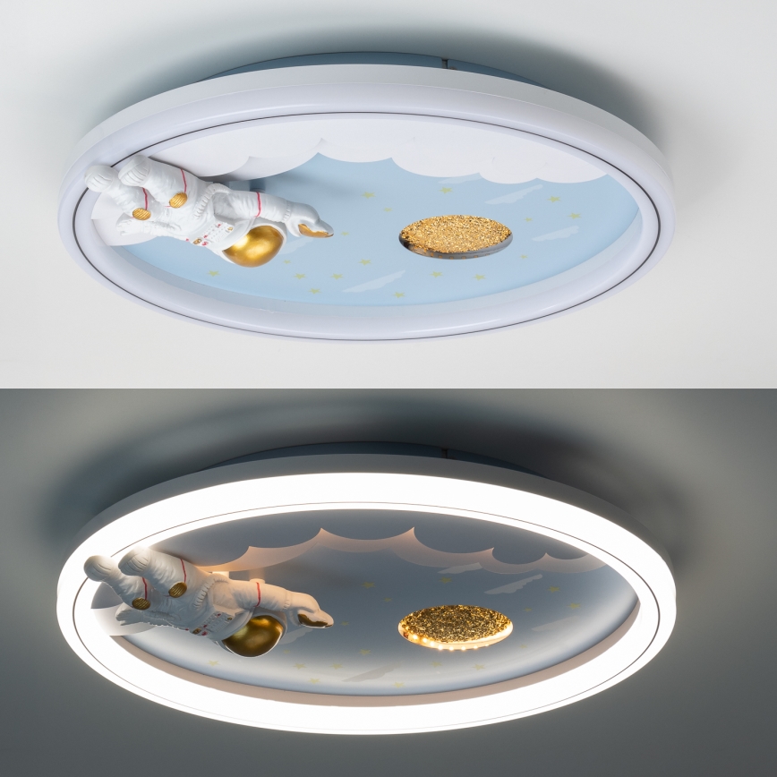 Zuma Line - LED Zatemnitven dětské Stropna svetilka LED/42W/230V 3000/5700K astronaut