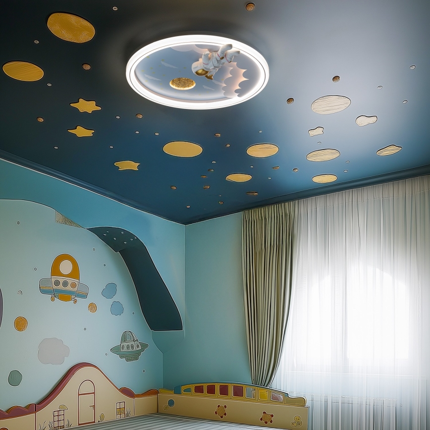 Zuma Line - LED Zatemnitven dětské Stropna svetilka LED/42W/230V 3000/5700K astronaut