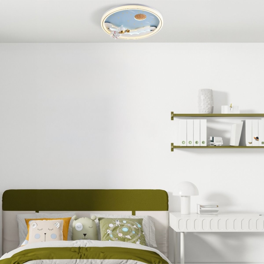 Zuma Line - LED Zatemnitven dětské Stropna svetilka LED/42W/230V 3000/5700K astronaut