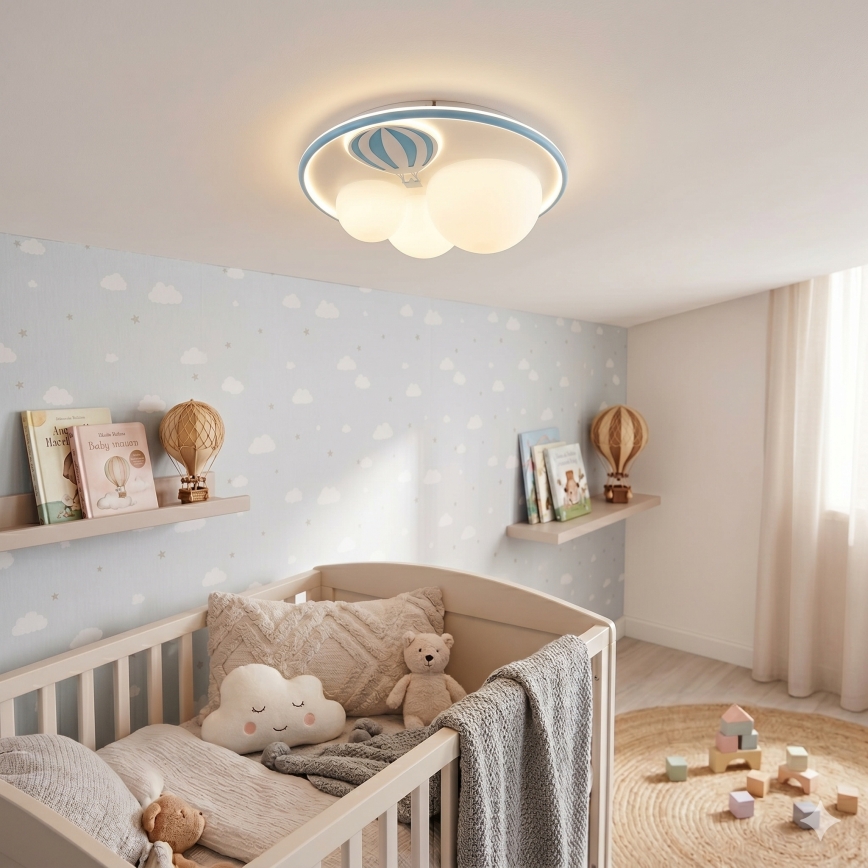 Zuma Line - LED Zatemnitven children's stropna svetel LED/42W/230V 3000/5700K modra
