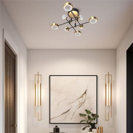 Zuma Line - LED zatemnljiv nadgradni lestenec LED/60W/230V zlata/črna