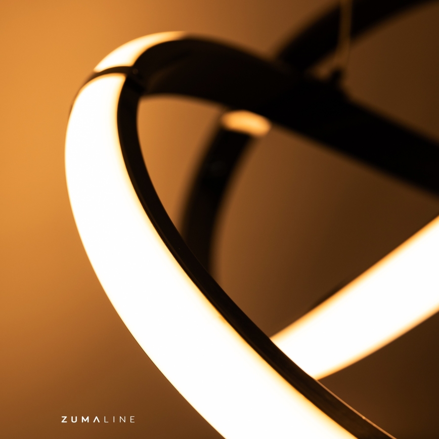 Zuma Line - LED Zatemnitveni lestenec LED/44W/230V črna/zlata